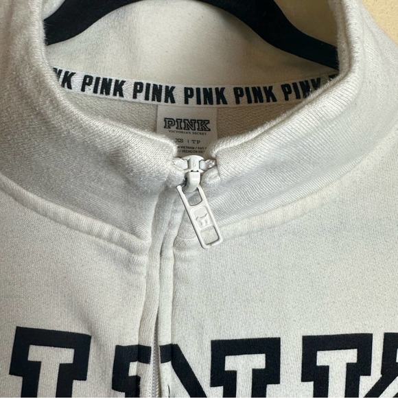 PINK Everyday Lounge Half Zip Pullover Black Gray White Womens XS - Picture 3 of 11